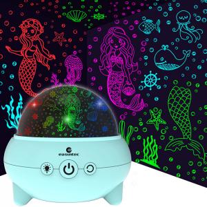 China Bedroom RGB Star Projector Animal , Multiscene Mermaid Night Light Projector on sale