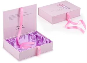 Custom Paperboard Make Up Packaging Case Wig Cosmetic Container Package Box with Foam Insert