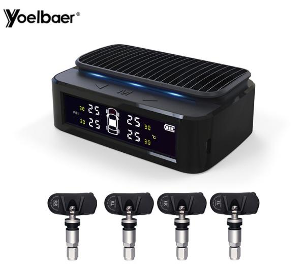 Cheap Auto TPMS Tyre Pressure Monitoring System Solar Charging Digital LCD Display for sale