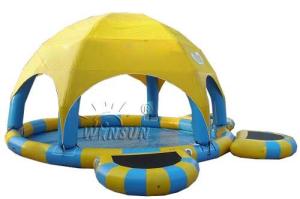 Three - Layer PVC Large Inflatable Swimming Pool Non Toxic For Water Parks