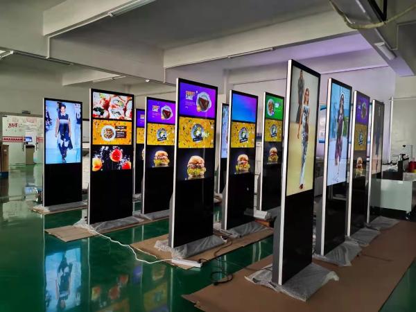 Cheap Floor Stand Indoor Android Video LCD Touch Display Digital Signage Totem for sale