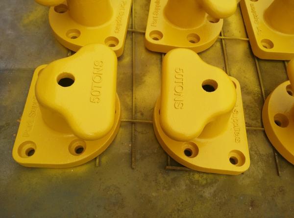 Cheap Yellow Mooring Components Marine Single Tee Head Dock Bollard for sale