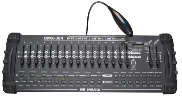 Cheap 384 Channel DMX Light Controller 520x183x73MM Dimension With Blackout Button for sale