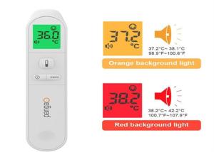 China Digital Medical Baby Infrared Thermometer Forehead And Object Mode 9 Memories Design on sale