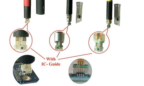 Cheap MSOP8 TSSOP8 SOIC pogo pin adapter with GUIDE CAP  for in-circuit BIOS PLCC32 EEPROM for sale