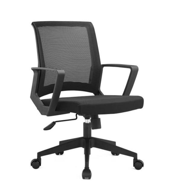 Cheap Modern Ergonomic Conference Furniture Mid Back Manager Fabric Mesh Swivel Visitor Chairs for sale