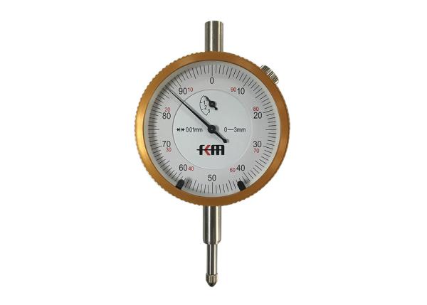 Cheap High Precision Dial Indicator CNC Lath Tool with 0-3mm Range with Golden Color Bezel for sale