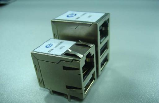 Cheap 8P8C RJ45 USB Ethernet Connector , Network Shielded RJ45 Jack With Leds for sale