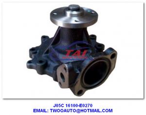 Best Water Pump J05c OEM 16100-E0270 Hino Engine Parts TS 16949 Metal wholesale