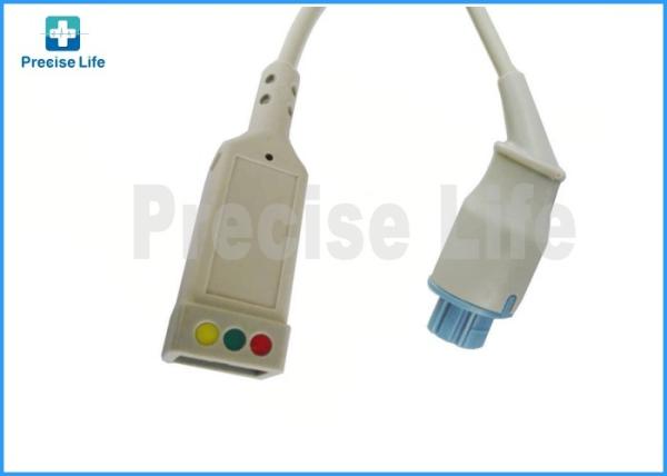 Cheap Datex-Ohmeda 545307 ECG trunk cable 3 leads Round 10 pin AHA/IEC color code for sale