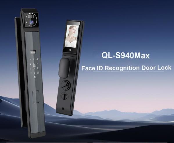 Cheap S940Max Automatic Door Lock With 3D Face ID Fingerprint Code WiFi Video Calling Key Card for sale
