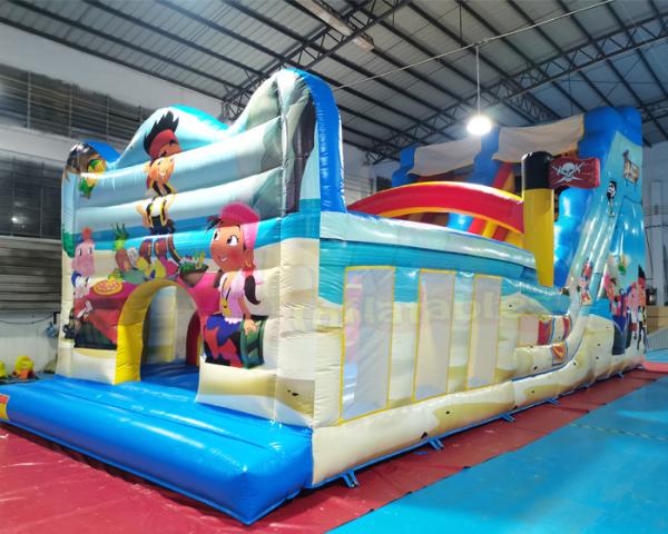 Cheap ODM Commercial Inflatable Slide Outdoor Bouncy Castle Obstacle Course for sale