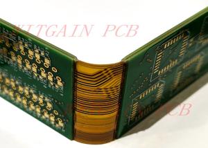 China Six Layer Rigid Flex Printed Circuit Board 1.6mm Green Solder Mask FR4+PI on sale
