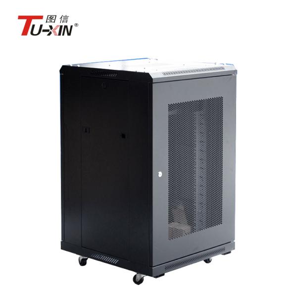 Cheap Security 12u Computer Server Rack Floor Standing Cage Network Cabinet With Mesh Door for sale