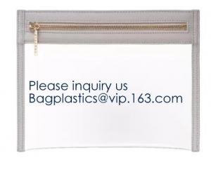 Best Environmental Colourful PVC Zip lockk Packaging Bag Laser Shinny Holographic Makeup Bag PVC Cosmetic Bag PVC Pouch bagease wholesale