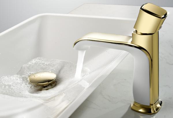 Cheap Zinc Alloy Single Handle Electroplate Wash Basin Tap for sale