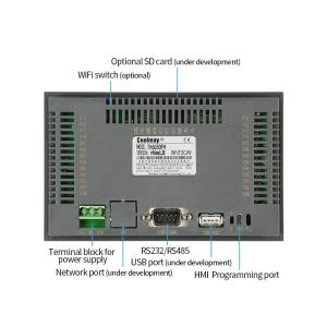 65536 Colors Resistive Panel PLC 1 RS485 408MHz Plc Hmi Programming Panel