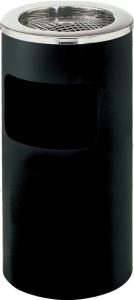 Best Large Side Opening Rustproof Metal Waste Bin With Ashtray wholesale