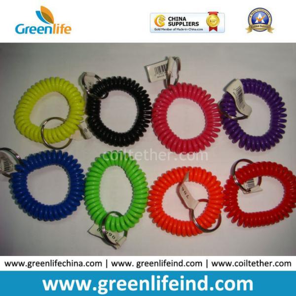 Cheap Customized Request Tube Box Packing Wrist Bands Keychain for sale