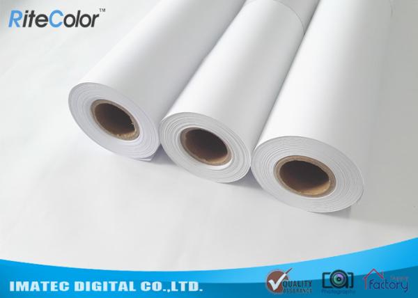 Cheap Water Based Matte Coated Paper Roll , 128 Gram Large Format Paper Roll for sale