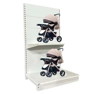 China Factory customized color size top sale Maternal and baby store shelf baby stroller shelf supermarket shelf on sale
