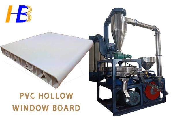 Cheap 10 - 80 Mesh Podwer Size PVC Crusher Machine For PVC Hollow Window Board for sale