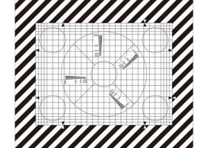 SineImage NJ-10-100A Reflective/Transparent Grid Test Chart for operational adjustment and control of TV cameras