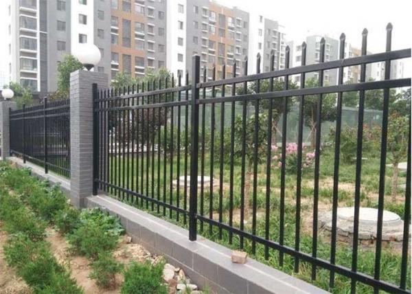 Cheap Full Galvanization Tubular Steel Fence 65*65mm Metal Rod Fence for sale
