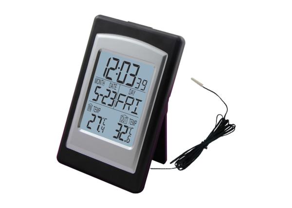Cheap New LCD Digital Indoor Outdoor Thermometer Tester Alarm Clock Function Calendar with temp sensor MS0100 for sale