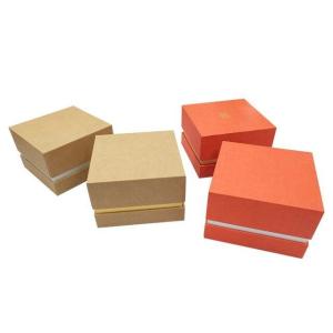 China Gold Foil Stamping Logo Custom Paper Packaging Box 12x12x5cm Size With Foam Inside on sale