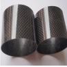 carbon mix glass fiber pipe/tubes with 3K plain or 3K twill surface 50% carbon +50% glass fiber tube for sale