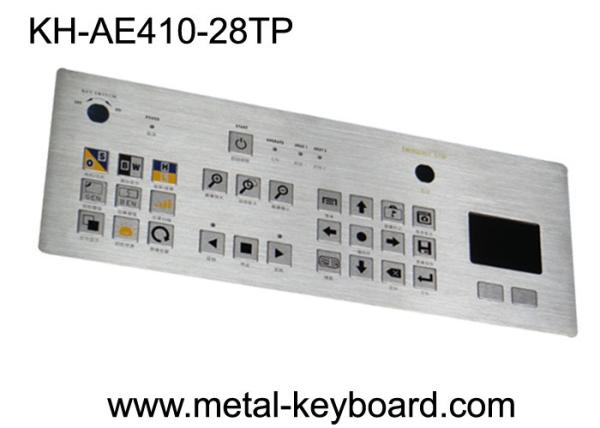 Cheap Touchpad 28 Keys Industrial Metal Keyboard Flat Matrix Square Buttons for sale
