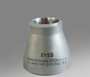 Best Eccentric Pipe Reducer Stainless Steel Pipe Fitting 304 / 316 Butt Weld wholesale