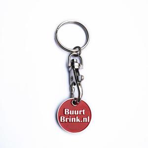 Best Iron Stamped Metal Trolley Coin Keychain With Soft Enamel Color And Lobster Clasp wholesale