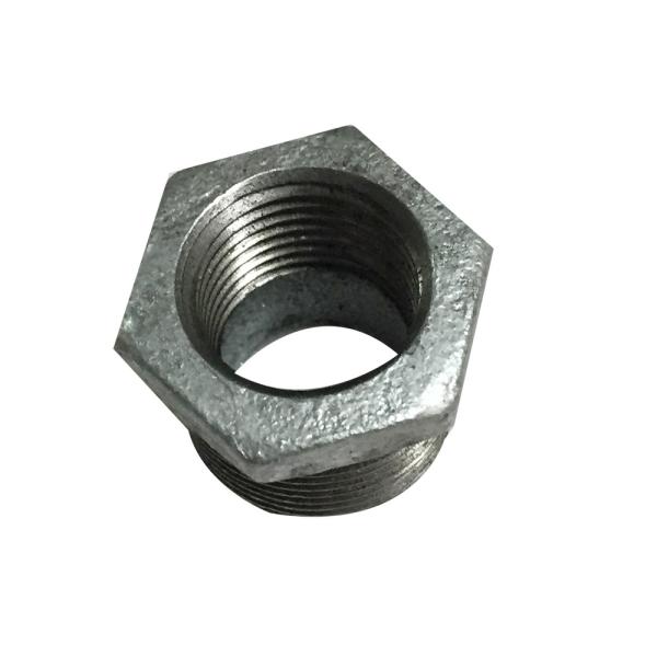 Cheap Malleable Iron Hot Dip Galvanized Pipe Bushing Reducer Diameter 20MM for sale