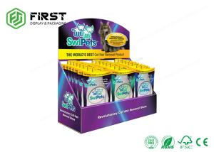 Best CMYK Printing Custom Made Cardboard Countertop Display Boxes With Hooks wholesale