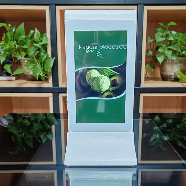 Cheap 7 Inch Table Advertising Menu LCD Display Touch Screen With  Another Side Paper Poster for sale