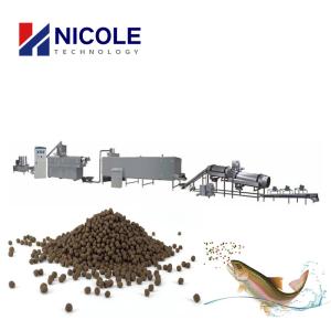 CE Floating Fish Feed Production Line Extruder Machine Full Automatic Customized