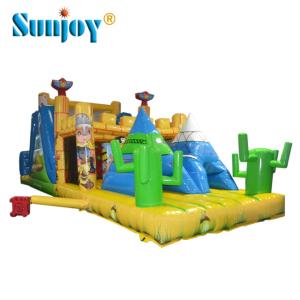 Best Beautiful Castle Inflatable Obstacle Course For Children 16*5*4.5m Custom Color wholesale