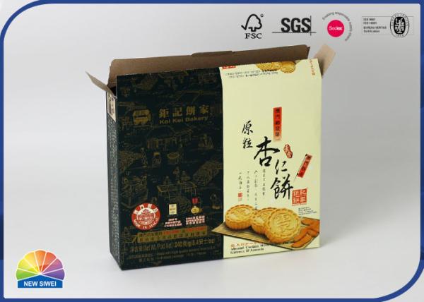 Cheap Chocolates Biscuits Flat Folding Carton Box Custom Offset Printing for sale