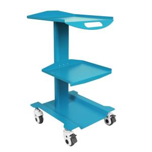 China Dental Clinic Furniture Mobile Trolley Cart With Three-Layer Tray Color Design Stainless Steel Mobile Cart with Build in Socket on sale