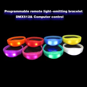 China Wholesale Event Decoration Remote Control RF LED Wristbands LED Flashlight Bracelet Party Supplies on sale