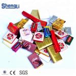 PLC Servo Touch Screen Controlled Automatic Flow Chocolate Bar Paper Wrapper