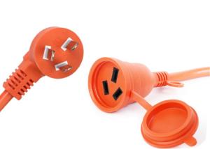 China CCC Approved Three Prong Laptop Power Cord , 3 Pin Power Cable OEM Available