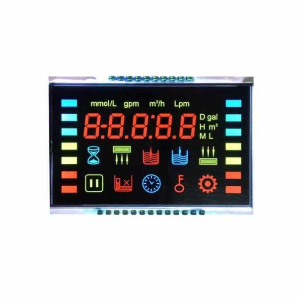 Cheap Customized 7 Segment LCD Display Ozone Anion Disinfection Machine Fresh Air Controller VA Black Background LCD For Oximeter for sale