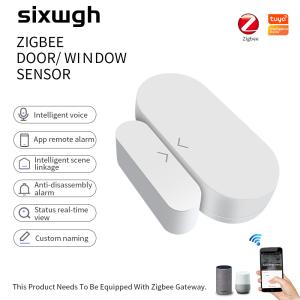 China Graffiti Smart Alarm Sensor Door Magnetic ZigBee Intelligent Wireless Door Window Sensors on sale