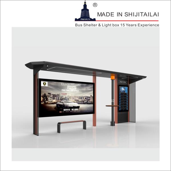 Cheap Outdoor H3000mm 2500nit Smart Bus Stop System for sale