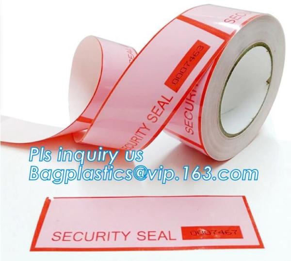 Cheap Waterproof Anti-Theft Security Void Tamper Evident Box Seal Adhesive Tape,Tamper Evident Adhesive Void Security Tape for sale
