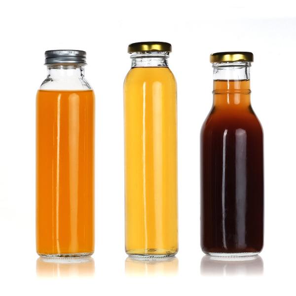 Cheap 200ml 250ml 16 Oz Glass Juice Bottles Beverage Container In Bulk for sale