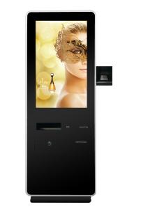 43 Wifi Floor Stand Self Service Kiosk Touchscreen With A4 Printer Paper